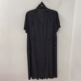 Massimo Dutti WOMEN'S DRESS black white geo 6