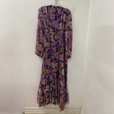 LULUS WOMEN'S DRESS purple multi floral XL