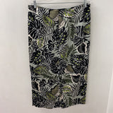 OLSEN WOMEN'S SKIRT tropical print w/lime L/14
