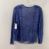 NIC+ZOE WOMEN'S CARDIGAN purple black print L