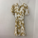 DKNY WOMEN'S DRESS white cmael 14