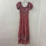 WOMEN'S DRESS navy pink multi floral S