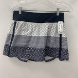 LULULEMON WOMEN'S ACTIVE BOTTOM black white geo 4 tall