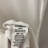 sofibella WOMEN'S ACTIVE TOP white, multi colour trim L