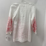 CHARTER CLUB WOMEN'S BLOUSE/SHIRT white pink M