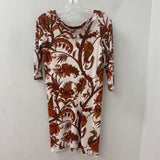 GUCCI WOMEN'S DRESS white orange paisley S/44