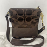 COACH WOMEN'S BAG brown jacqiard