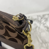 COACH WOMEN'S BAG brown jacqiard