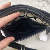 COACH WOMEN'S BAG white black jacqiard