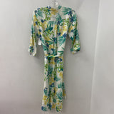 VICCI WOMEN'S DRESS white blue green yellow S/38