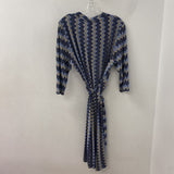 OLSEN WOMEN'S DRESS BLUE BLACK BEIGE xl/16