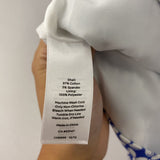 TALBOTS WOMEN'S SKIRT white blue print 16