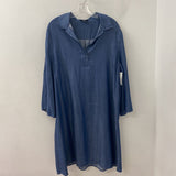 Lord & Taylor WOMEN'S DRESS denim-blue XL