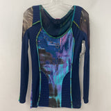 SAVE THE QUEEN WOMEN'S TOP navy multi XL