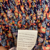 FREE PEOPLE WOMEN'S ROMPER navy orange floral L
