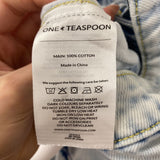 ONE TEASPOON WOMEN'S SHORTS blue white S/28