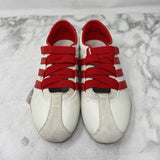 ADIDAS WOMEN'S SNEAKERS cream red 7.5