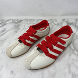 ADIDAS WOMEN'S SNEAKERS cream red 7.5