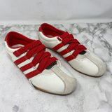 ADIDAS WOMEN'S SNEAKERS cream red 7.5