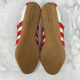 ADIDAS WOMEN'S SNEAKERS cream red 7.5