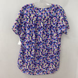 ARMEDANGELS WOMEN'S BLOUSE/SHIRT blue pink yellow floral 10