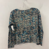 WOMEN'S TOP leaf print S