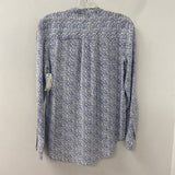 EQUIPMENT WOMEN'S BLOUSE/SHIRT blue white S