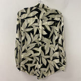 EQUIPMENT WOMEN'S BLOUSE/SHIRT black green cream S