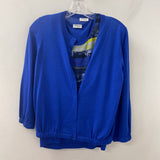 AKRIS punto WOMEN'S SWEATER blue yellow black 8