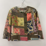 ETRO WOMEN'S BLAZER/JACKET olive pink blue S
