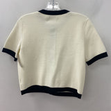 BABATON WOMEN'S CARDIGAN cream black XS