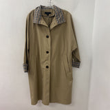 ZARA WOMEN'S COAT beige brown cream S