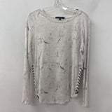 GENERATION LOVE new york WOMEN'S TOP white black grey M
