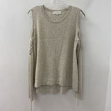 white + warren WOMEN'S CASHMERE grey beige L