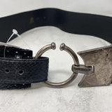 AVION WOMEN'S BELT black silver 90cm