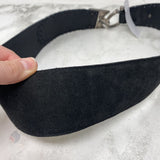 AVION WOMEN'S BELT black silver 90cm