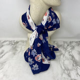 Club Monaco WOMEN'S SCARF/SHAWL navy pink white