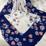 Club Monaco WOMEN'S SCARF/SHAWL navy pink white
