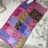 COACH WOMEN'S SCARF/SHAWL brown purple pink