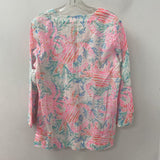 lilly pulitzer WOMEN'S BLOUSE/SHIRT white green pink M