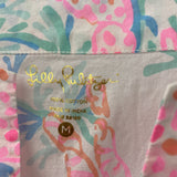 lilly pulitzer WOMEN'S BLOUSE/SHIRT white green pink M
