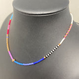 BRYCE HUDSON WOMEN'S NECKLACE blue white pink multi