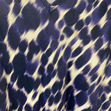 HUDSON NORTH WOMEN'S DRESS purple animal print L