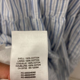 SUNDAY BEST WOMEN'S DRESS white blue stripe L
