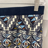TORY BURCH WOMEN'S SKIRT navy white blue yellow XL