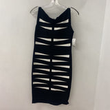 D. EXTERIOR WOMEN'S DRESS black white S