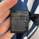 H&M WOMEN'S DRESS navy white stripe S