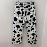 WOMEN'S JEANS white black cow print S29