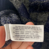 ZARA WOMEN'S CARDIGAN navy grey argyle M
