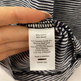 TALBOTS WOMEN'S T-SHIRT black white stripe S